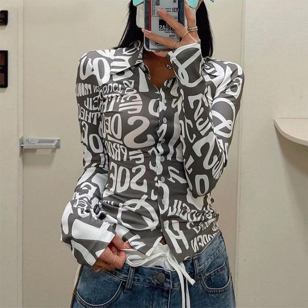 women's polos 2021 leisure fashion street slim fit personality trend commuter printed letter shirt, White
women's polos 2021 leisure fashion street slim fit personality trend commuter printed letter shirt, White