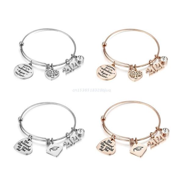 charm bracelets 2021 graduation gifts stainless steel inspirational bracelet adjust bangle dropship, Golden;silver
charm bracelets 2021 graduation gifts stainless steel inspirational bracelet adjust bangle dropship, Golden;silver