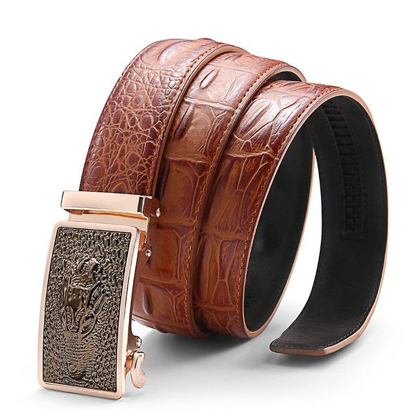 belts 2021 crocodile leather automatic buckle black belt cow crocodile-print high-grade fashion personality business, Black;brown
belts 2021 crocodile leather automatic buckle black belt cow crocodile-print high-grade fashion personality business, Black;brown