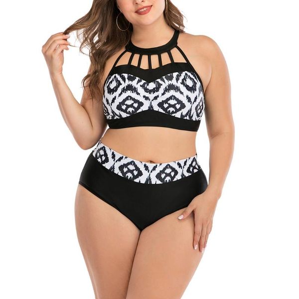 one-piece suits women plus size 2pcs bikini set halter hollow out strappy push up swimsuit high waist leopard rhombus print bathing suit
one-piece suits women plus size 2pcs bikini set halter hollow out strappy push up swimsuit high waist leopard rhombus print bathing suit