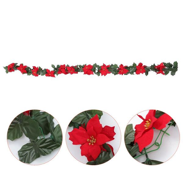 christmas decorations 1pc simulation red flower rattan decor holiday decoration
christmas decorations 1pc simulation red flower rattan decor holiday decoration