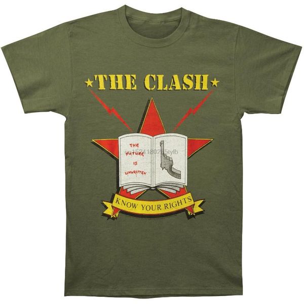 men's t-shirts clash men know your rights mens soft t slim fit t-shirt military, White;black
men's t-shirts clash men know your rights mens soft t slim fit t-shirt military, White;black