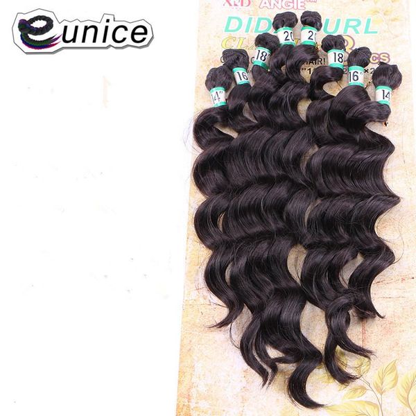 human ponytails eunice hair loose wave bundles ombre synthetic weave heat resistant sew in extensions 8pcs/pack (1pack full one head), Black
human ponytails eunice hair loose wave bundles ombre synthetic weave heat resistant sew in extensions 8pcs/pack (1pack full one head), Black