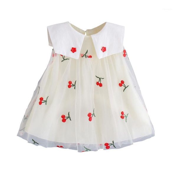 summer cute little baby girls dress flower button lapel cherry embroidered sleeveless mesh dresses girl's, Red;yellow
summer cute little baby girls dress flower button lapel cherry embroidered sleeveless mesh dresses girl's, Red;yellow
