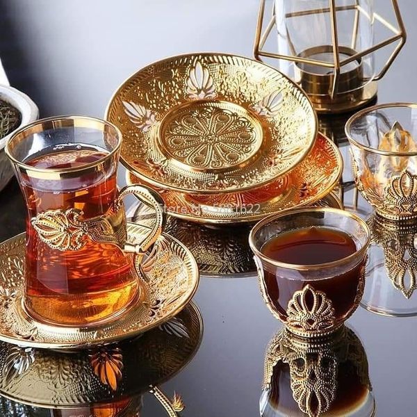cups & saucers handmade authentic gold silver anatolian arabic turkish tea and set for six people made in turkey
cups & saucers handmade authentic gold silver anatolian arabic turkish tea and set for six people made in turkey