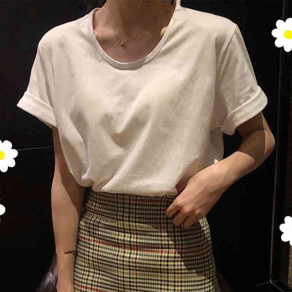 women's blouses & shirts hzirip basic female t-shirt, loose shirt with short sleeves, minimalist, casual, urban, for women, zgpy, White
women's blouses & shirts hzirip basic female t-shirt, loose shirt with short sleeves, minimalist, casual, urban, for women, zgpy, White