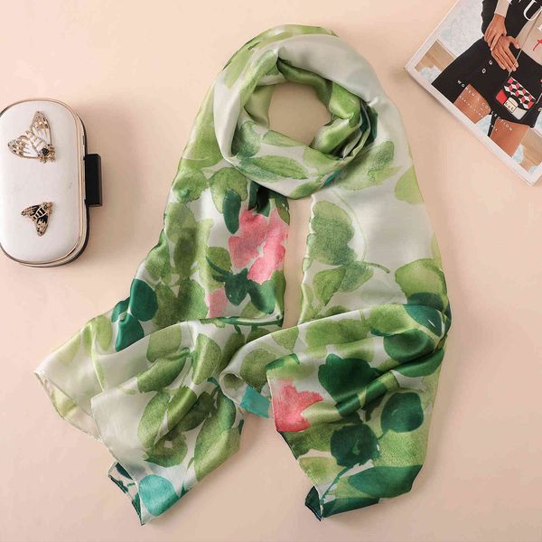 2019 new green printed silk scarf national style elegant plain flower shawl dual purpose travel beach towel, Blue;gray
2019 new green printed silk scarf national style elegant plain flower shawl dual purpose travel beach towel, Blue;gray