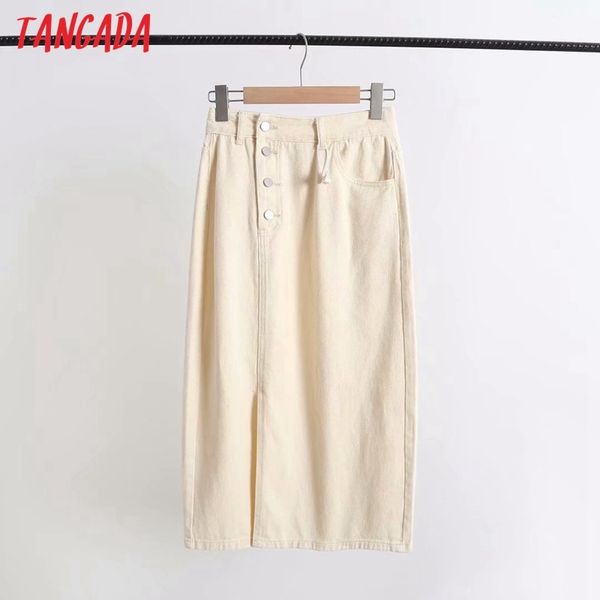 women side open beige denim midi skirt faldas mujer vintage office ladies elegant chic mid calf skirts 7b2 210416, Black
women side open beige denim midi skirt faldas mujer vintage office ladies elegant chic mid calf skirts 7b2 210416, Black