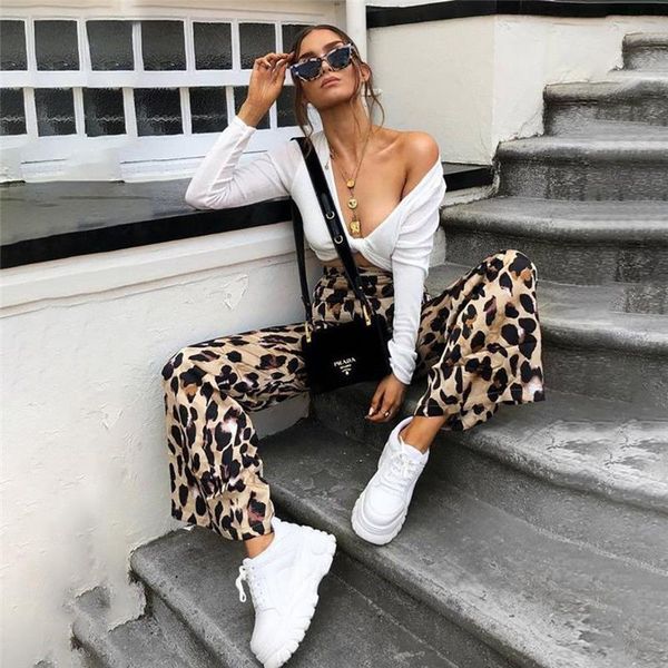 fashion high waist flared womens pants wide leg leopard print trousers office lady work casual palazzo, Black;white
fashion high waist flared womens pants wide leg leopard print trousers office lady work casual palazzo, Black;white