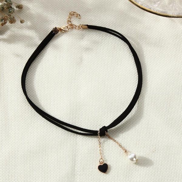 pendant necklaces fashion women extensible female simple elastic chokers multilayer pearl decoration chains for girls, Silver
pendant necklaces fashion women extensible female simple elastic chokers multilayer pearl decoration chains for girls, Silver
