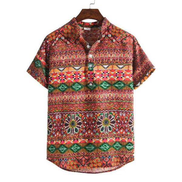 men's shirt cool street print short sleeve ethnic style vintage slim flower printed breathable cami casual shirts, White;black
men's shirt cool street print short sleeve ethnic style vintage slim flower printed breathable cami casual shirts, White;black