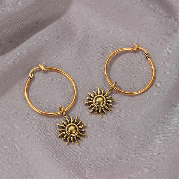 hoop & huggie vintage small sun flower pendant earrings gold silver color round circle ear ring tassel korean jewelry, Golden;silver
hoop & huggie vintage small sun flower pendant earrings gold silver color round circle ear ring tassel korean jewelry, Golden;silver