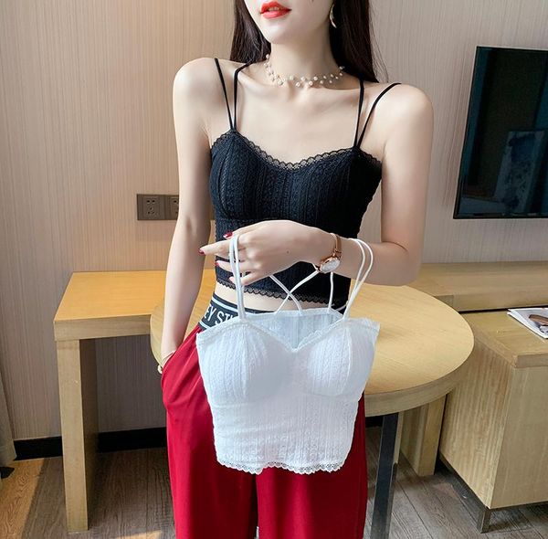 women's tanks & camis woman internet celebrity same style summer korean lace underwired padded beauty back can be worn alone camisole f, White
women's tanks & camis woman internet celebrity same style summer korean lace underwired padded beauty back can be worn alone camisole f, White