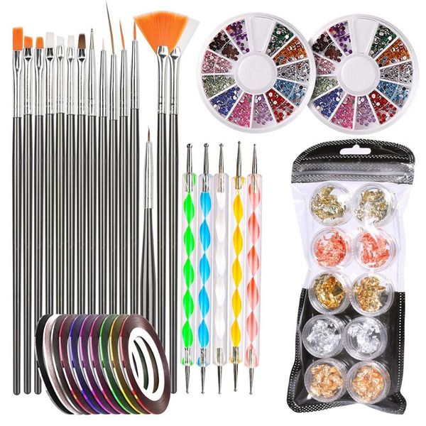 nail art kits diy pen designer dotting tool foil manicure tape color rhinestones for nails decoration
nail art kits diy pen designer dotting tool foil manicure tape color rhinestones for nails decoration