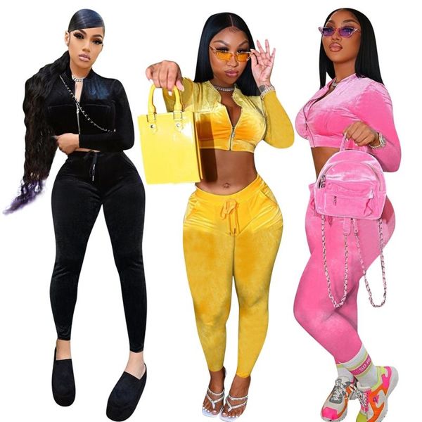 women's tracksuits rts cropped jackets womens velour tracksuit set two piece fall clothing 2021 women velvet 2 sport wear, Gray
women's tracksuits rts cropped jackets womens velour tracksuit set two piece fall clothing 2021 women velvet 2 sport wear, Gray