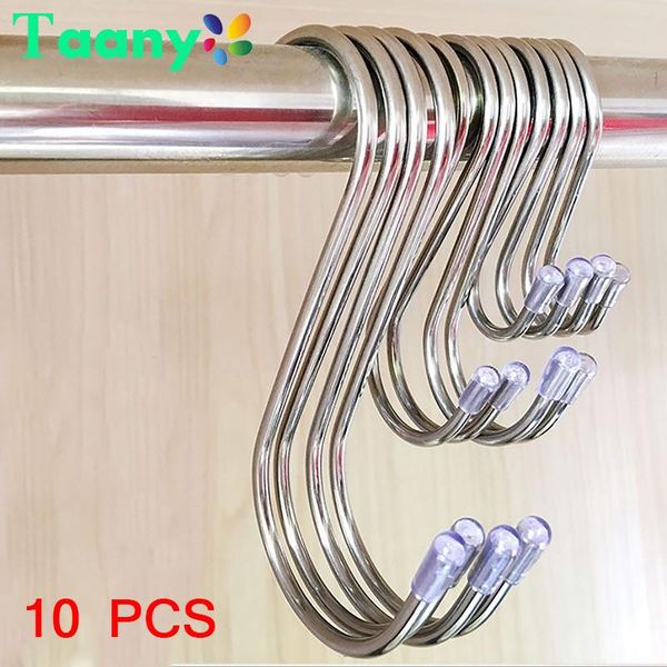 stainless steel round s-shape hook kitchen bedroom multi-function railing s hanger clasp holder hooks hanging storage tools & rails
stainless steel round s-shape hook kitchen bedroom multi-function railing s hanger clasp holder hooks hanging storage tools & rails