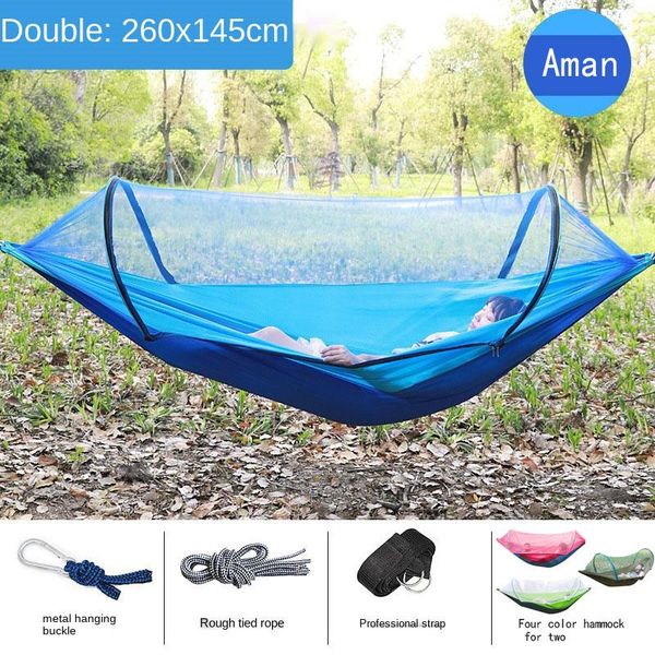 camp furniture portable hammock outdoor camping 1-2 people with mosquito net high strength parachute fabric hanging bed hunting sleeping swi
camp furniture portable hammock outdoor camping 1-2 people with mosquito net high strength parachute fabric hanging bed hunting sleeping swi