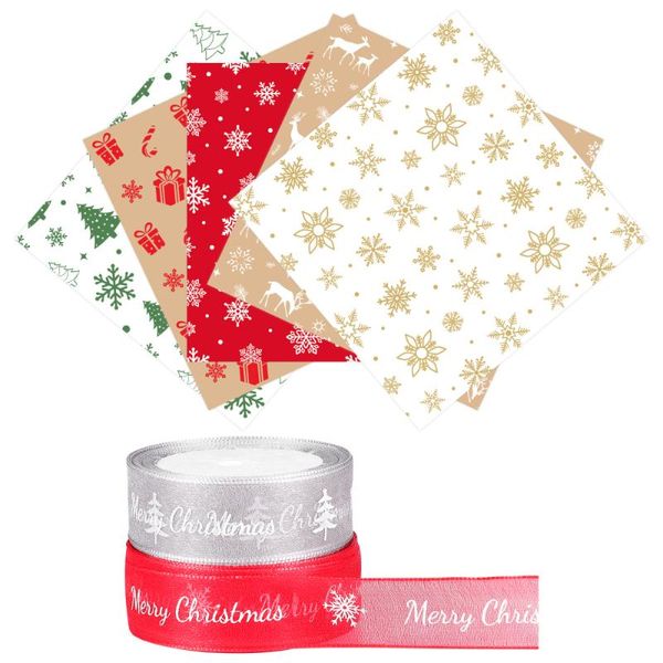 gift wrap hemoton 50pcs christmas packing paper assortment wrapper sheets for holiday festival flower packaging
gift wrap hemoton 50pcs christmas packing paper assortment wrapper sheets for holiday festival flower packaging