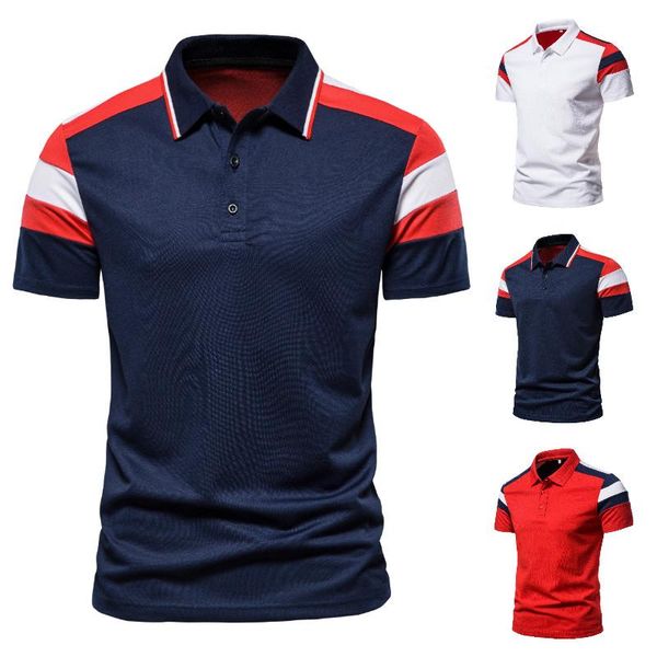 men's polos 2021 summer european and american fashion color blocks fight short-sleeved lapel t-shirt shirt m-3xl, White;black
men's polos 2021 summer european and american fashion color blocks fight short-sleeved lapel t-shirt shirt m-3xl, White;black