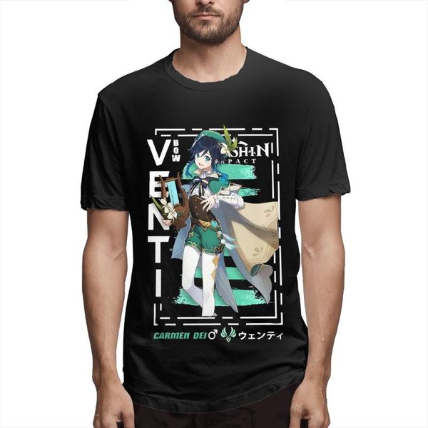 men's t-shirts genshin impact venti streetwear leisure tee shirt short sleeve round neck t-shirt cotton party clothing, White;black
men's t-shirts genshin impact venti streetwear leisure tee shirt short sleeve round neck t-shirt cotton party clothing, White;black