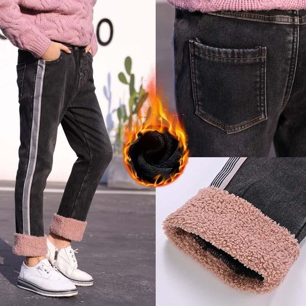 winter pants teen girls jeans plus velvet warm bottoms trousers fleece big girl denim fashion kids outfit, Blue
winter pants teen girls jeans plus velvet warm bottoms trousers fleece big girl denim fashion kids outfit, Blue