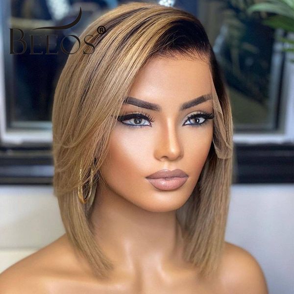 beeos 180 134 deep part lace front human hair wig straight bob short ombre ash blonde hair pre plucked brazilian remy hair, Black
beeos 180 134 deep part lace front human hair wig straight bob short ombre ash blonde hair pre plucked brazilian remy hair, Black