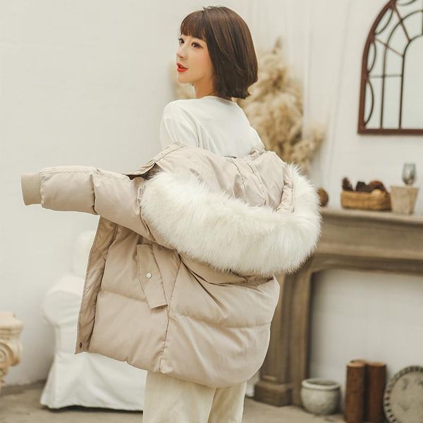 women's trench coats autumn winter jacket women coat fashion female big fur collar hooded jackets parka warm casual plus size overcoat, Tan;black
women's trench coats autumn winter jacket women coat fashion female big fur collar hooded jackets parka warm casual plus size overcoat, Tan;black