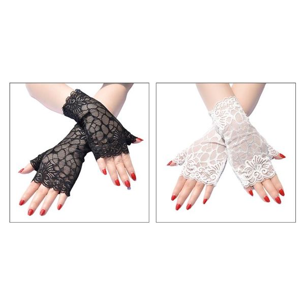 sports gloves m89e floral lace fingerless wrist length breathable half finger, Black
sports gloves m89e floral lace fingerless wrist length breathable half finger, Black