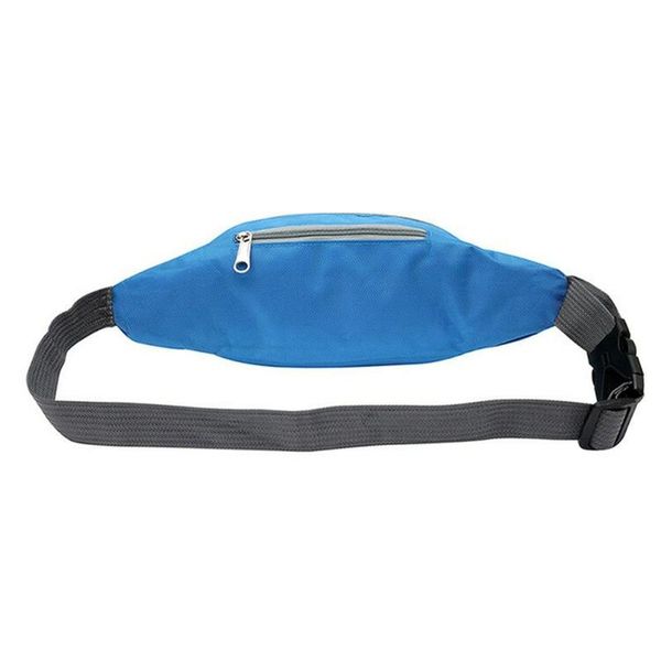 waist bags 066f women men fashion multi-functional sports fanny pack 6 zipper pockets bag