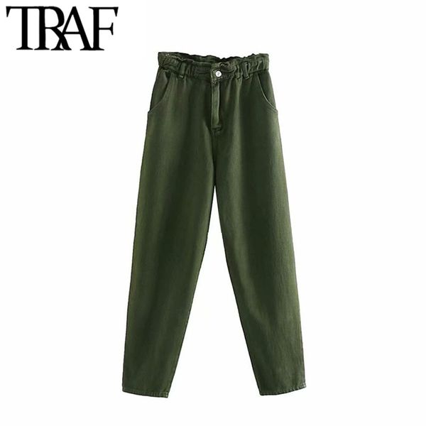 traf women vintage stylish pockets jeans fashion zipper fly elastic wasit denim pants female ankle trousers jean femme 210415, Blue
traf women vintage stylish pockets jeans fashion zipper fly elastic wasit denim pants female ankle trousers jean femme 210415, Blue