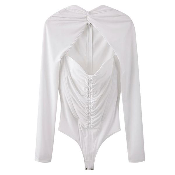 women jumpsuit fake two long sleeve fashionable pleat hollowed out bodysuit slim spring 2021 4jpx women's jumpsuits & rompers, Black;white
women jumpsuit fake two long sleeve fashionable pleat hollowed out bodysuit slim spring 2021 4jpx women's jumpsuits & rompers, Black;white