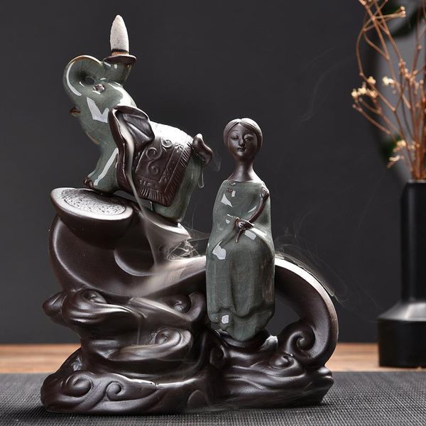 fragrance lamps chinese buddha ceramic backflow incense burner lovely elephant smoke waterfall cone holder creativity office home decor
fragrance lamps chinese buddha ceramic backflow incense burner lovely elephant smoke waterfall cone holder creativity office home decor