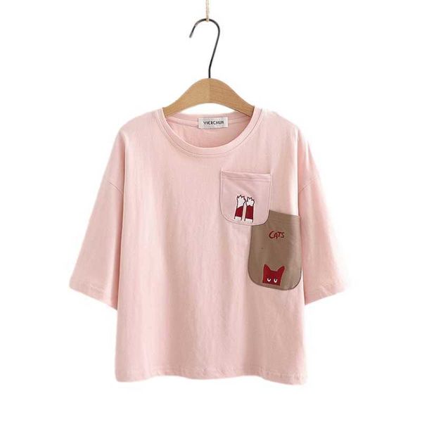 women's t-shirt summer cute fashion cartoon women t-shirts kawaii cat pocket white short sleeve crop girls pink tee harajuku
women's t-shirt summer cute fashion cartoon women t-shirts kawaii cat pocket white short sleeve crop girls pink tee harajuku