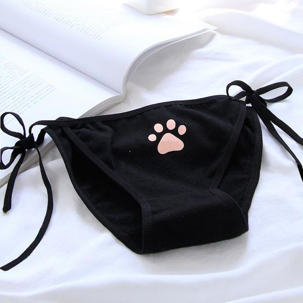 women's panties xixiyipin fashion lace-up cotton thongs cute printing female kawaii lingerie students underwear briefs, Black;pink
women's panties xixiyipin fashion lace-up cotton thongs cute printing female kawaii lingerie students underwear briefs, Black;pink