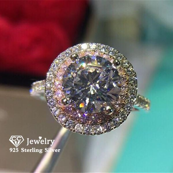 cluster rings s925 silver for women luxury pink cubic zirconia wedding ring fine jewelry bridal engagement anillos mujer 593, Golden;silver
cluster rings s925 silver for women luxury pink cubic zirconia wedding ring fine jewelry bridal engagement anillos mujer 593, Golden;silver