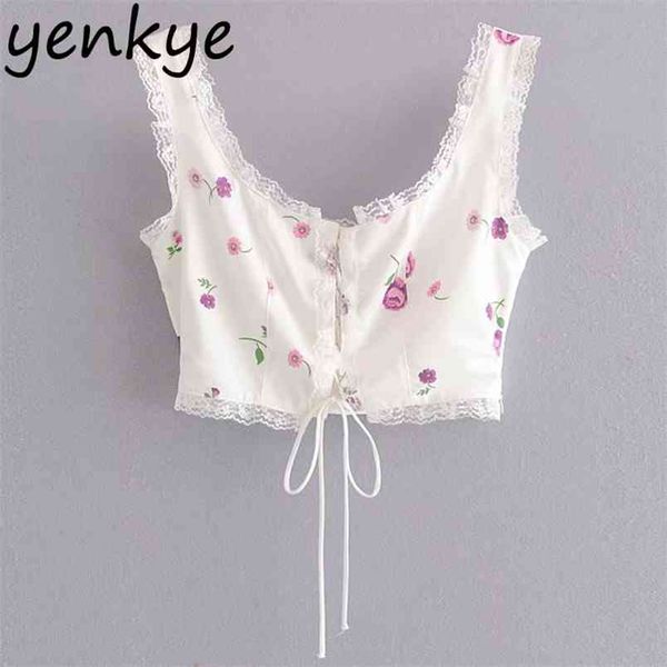 romantic floral print crop women square neck sleeveless lace trims tank front drawstring bandage beach s 210514, White
romantic floral print crop women square neck sleeveless lace trims tank front drawstring bandage beach s 210514, White