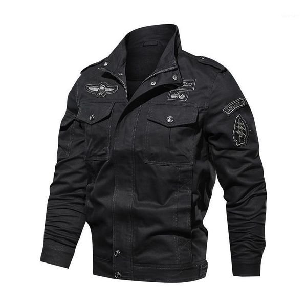 men's jackets men army style flight coat jacket solid color cotton plus size cargo military soldier pilot washed, Black;brown
men's jackets men army style flight coat jacket solid color cotton plus size cargo military soldier pilot washed, Black;brown