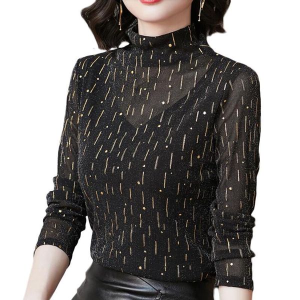 women's blouses & shirts fashion print lace blouse long sleeve turtleneck korean plus size chemisier femme ngw3, White
women's blouses & shirts fashion print lace blouse long sleeve turtleneck korean plus size chemisier femme ngw3, White