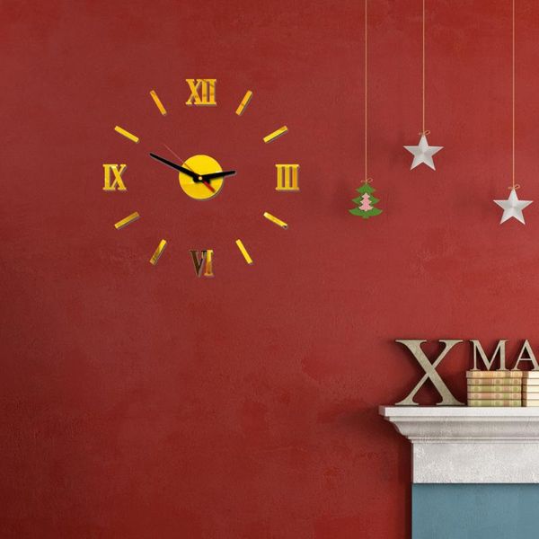 1pc frameless wall clock simple silent roman numbers modern diy sticky for office home clocks
1pc frameless wall clock simple silent roman numbers modern diy sticky for office home clocks