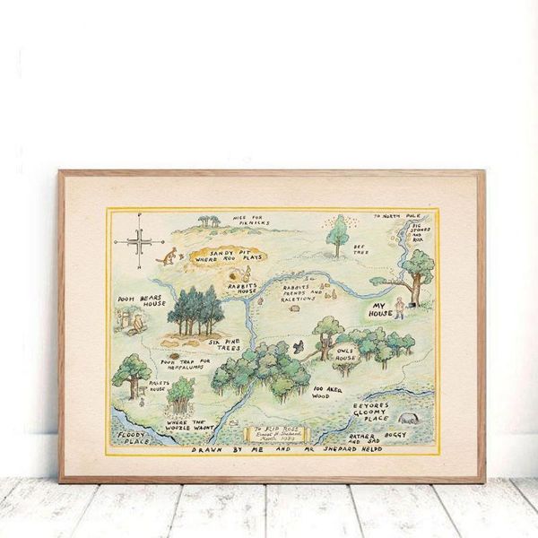 paintings nordic posters and prints 100 acre wood map canvas painting vintage nursery wall pictures for living room home decor no frame
paintings nordic posters and prints 100 acre wood map canvas painting vintage nursery wall pictures for living room home decor no frame