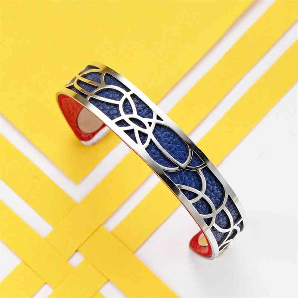 legenstar 14 mm argent bracelet flower manchette femme reversible leather band bangle for women valentine's day gift 210918, Black
legenstar 14 mm argent bracelet flower manchette femme reversible leather band bangle for women valentine's day gift 210918, Black