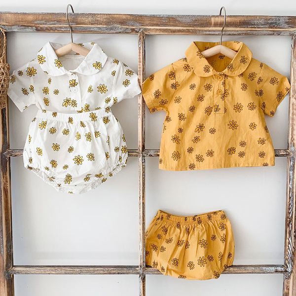 short sleeve suit boys girls daisy shirt + shorts clothing baby set toddler clothes, White
short sleeve suit boys girls daisy shirt + shorts clothing baby set toddler clothes, White