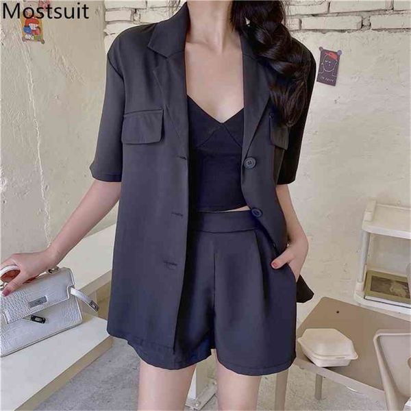 s-3xl plus size korean fashion two piece blazer suits sets women single-breasted + shorts outfits summer casual 210513, White
s-3xl plus size korean fashion two piece blazer suits sets women single-breasted + shorts outfits summer casual 210513, White