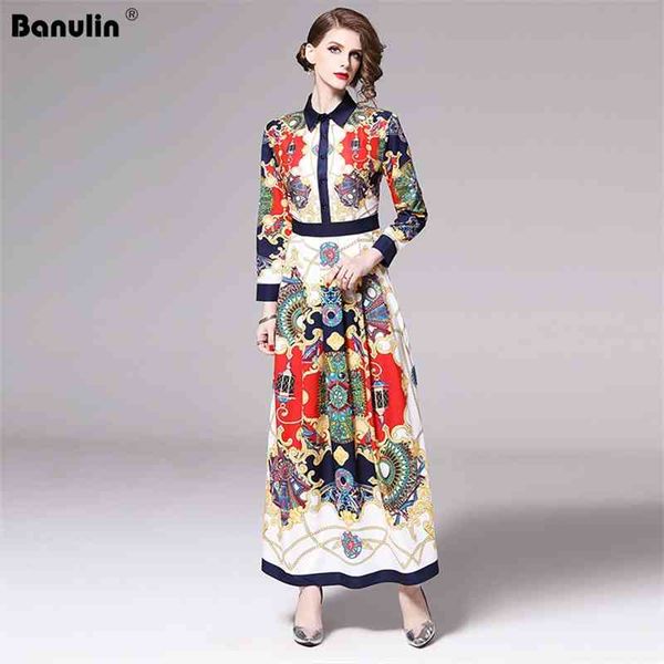 banulin fashion designer runway long dresses women's sleeve gorgeous printed vintage maxi shirt dress vestido b7206 210603, Black;gray
banulin fashion designer runway long dresses women's sleeve gorgeous printed vintage maxi shirt dress vestido b7206 210603, Black;gray