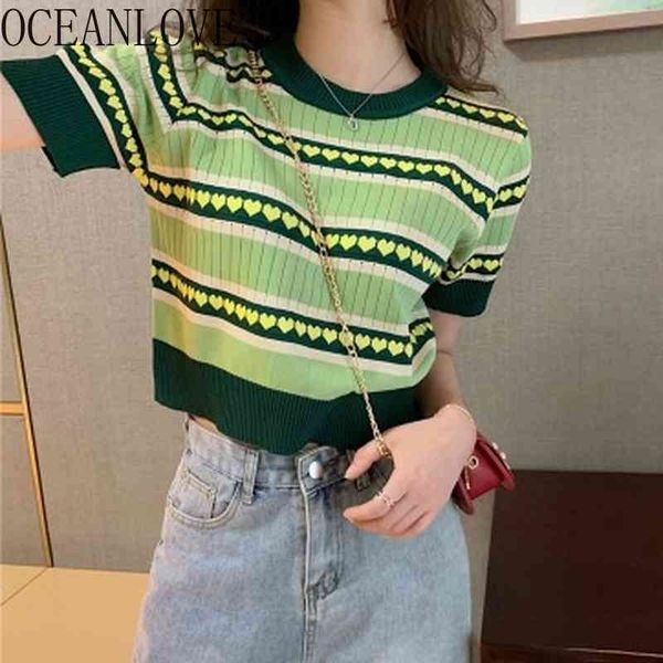 knitted women korean fashion all match minimalism pull femme loose o-neck striped sweater short-sleeve 210415, White;black
knitted women korean fashion all match minimalism pull femme loose o-neck striped sweater short-sleeve 210415, White;black
