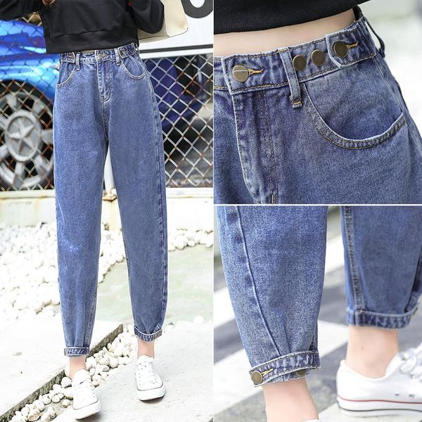 women's jeans woman loose high waist ankle-length harem pants korean style solid office lady cotton women denim trousers 2021 fashion, Blue
women's jeans woman loose high waist ankle-length harem pants korean style solid office lady cotton women denim trousers 2021 fashion, Blue