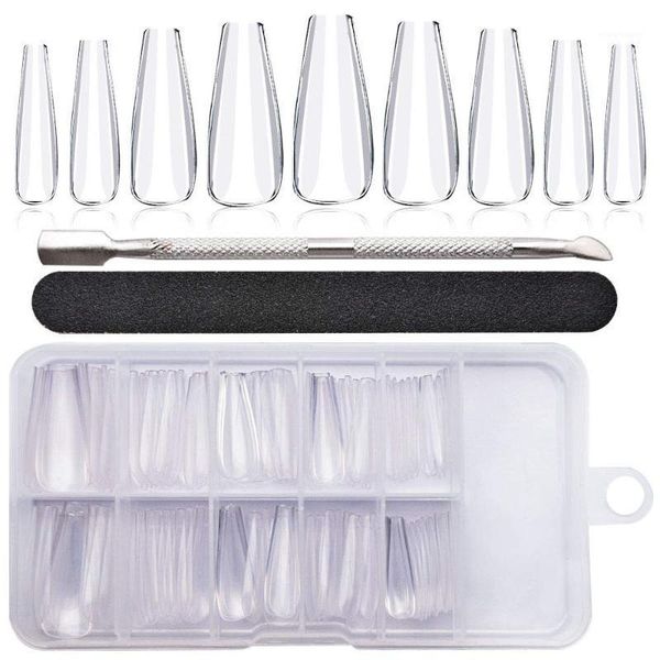 100pcs diy clear coffin false nails extension tool poly polish gel fake nail full cover quick building mold manicure tips1, Silver
100pcs diy clear coffin false nails extension tool poly polish gel fake nail full cover quick building mold manicure tips1, Silver