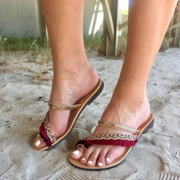 slippers women crystal tassel bohemia summer woman flip flops ladies casual beach shoes plus size female flats footwear 55xk, Black
slippers women crystal tassel bohemia summer woman flip flops ladies casual beach shoes plus size female flats footwear 55xk, Black