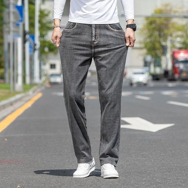 men's jeans thick streetwear high-end brand classic fashion denim trousers male stretch loose straight pants plus size clothing, Blue
men's jeans thick streetwear high-end brand classic fashion denim trousers male stretch loose straight pants plus size clothing, Blue
