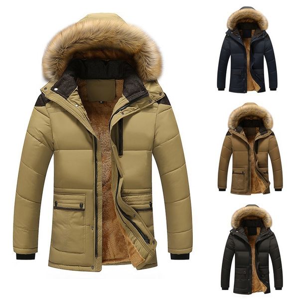 solid winter parkas men windbreaker waterproof thick warm hooded parka mens casual plus velvet hoodies oversized coat jackets 210524, Black;brown
solid winter parkas men windbreaker waterproof thick warm hooded parka mens casual plus velvet hoodies oversized coat jackets 210524, Black;brown